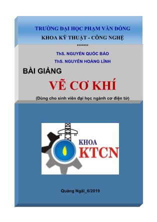 Giáo trình Vẽ cơ khí (Phần 1)