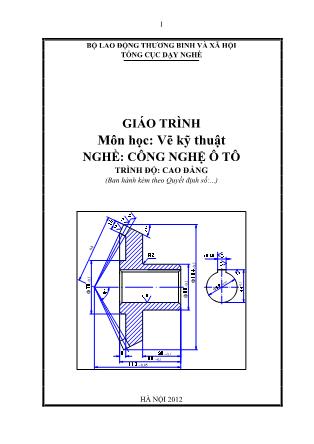 Giáo trình Vẽ kỹ thuật - Công nghệ ô tô