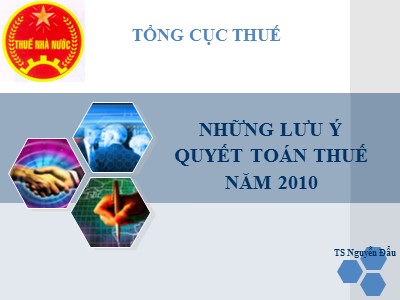 Những lưu ý quyết toán thuế năm 2010