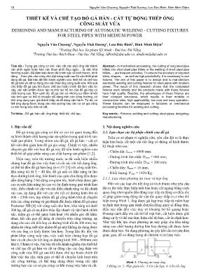 Thiết kế và chế tạo đồ gá hàn - cắt tự động thép ống công suất vừa