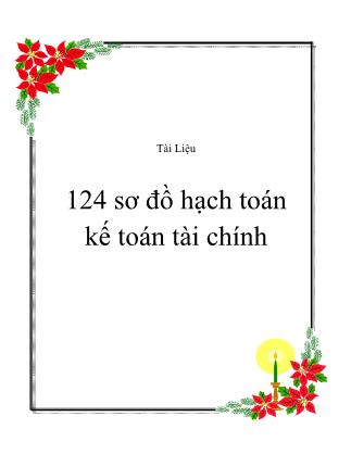 124 sơ đồ hạch toán kế toán tài chính