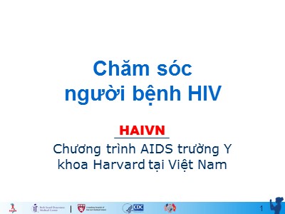 Bài giảng Chăm sóc người bệnh HIV