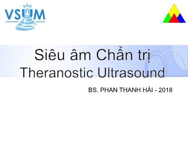 Bài giảng Siêu âm chẩn trị Thranostic Ultrasound