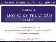 Bài giảng Toán học tổ hợp và cấu trúc rời rạc - Chương 3: Một số kỹ thuật đếm khác