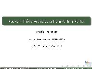 Bài giảng Xác suất thống kê ứng dụng trong kinh tế xã hội - Chương 5, Phần 1: Biến ngẫu nhiên và hàm phân phối - Nguyễn Thị Nhung