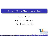 Bài giảng Xác suất thống kê và ứng dụng - Chương 6: Phân phối của các tham số mẫu - Phan Thanh Hồng