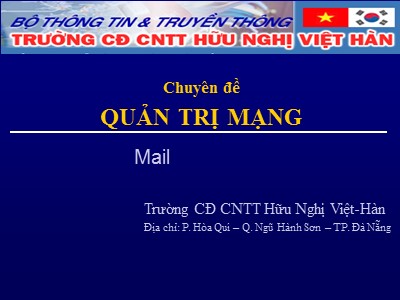 Chuyên đề môn học Quản trị mạng