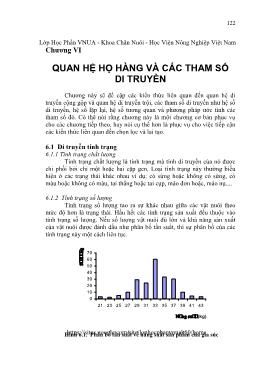 Giáo trình Chọn giống và nhân giống vật nuôi (Phần 2)