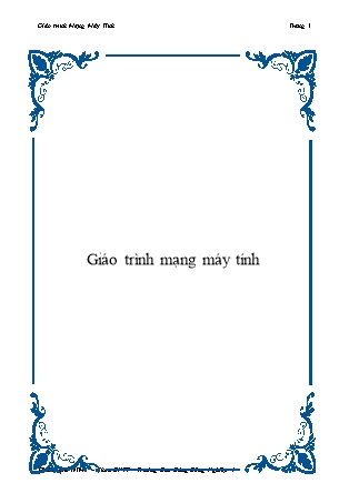 Giáo trình Mạng máy tính (Bản mới)