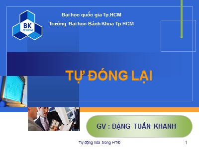 Bài giảng Bảo vệ rơle và tự động hóa - Chương 1: Tổng quan - Phạm Thị Minh Thái