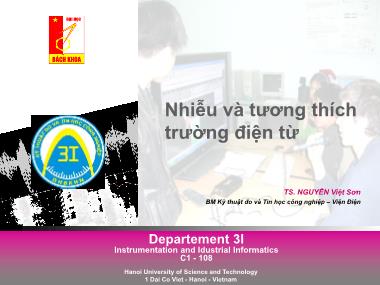 Bài giảng Nhiễu và tương thích trường điện từ - Nguyễn Việt Sơn