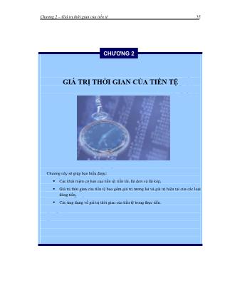 Bài giảng Quản trị tài chính - Chương 2: Giá trị thời gian của tiền tệ