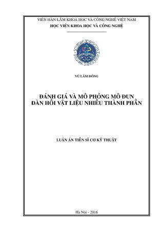 Gaiso trình Đánh giá và mô phỏng mô đun đàn hồi vật liệu nhiều thành phần