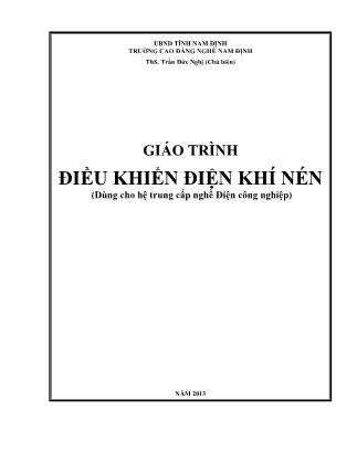 Giáo trình Điều khiển điện khí nén (Phần 1)