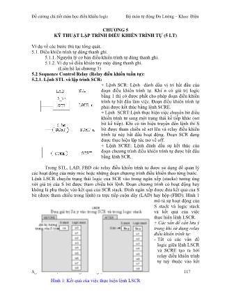 Giáo trình Điều khiển logic - Chương 5: Kỹ thuật lập trình điều khiển trình tự