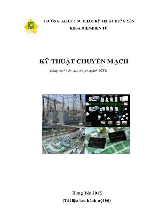 Giáo trình Kỹ thuật chuyển mạch