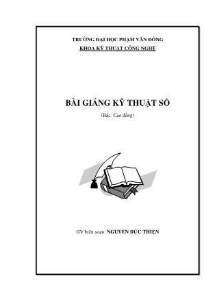 Giáo trình Kỹ thuật số