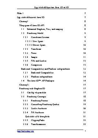 Giáo trình Lập trình đồ họa trên Java 2D và 3D