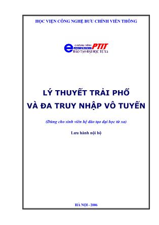 Giáo trình Lý thuyết trải phổ và đa truy nhập vô tuyến