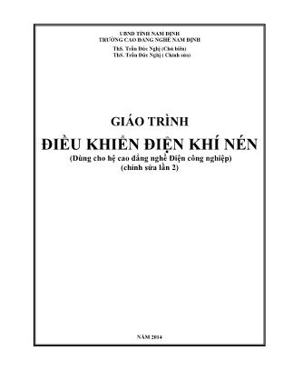 Giáo trình môn Điều khiển điện khí nén (Phần 1)