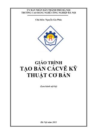 Giáo trình Tạo các bản vẽ kỹ thuật co bản