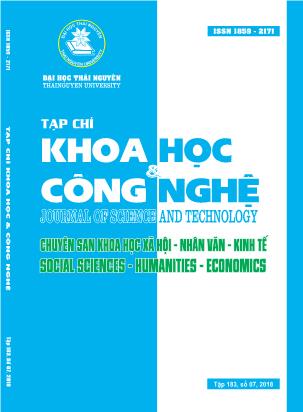 Thực trạng thể chất của sinh viên không chuyên thể dục thể thao trường Đại học Sư phạm – Đại học Thái Nguyên