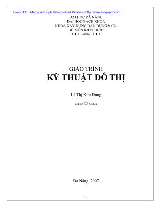 Giáo trình Kỹ thuật đô thị