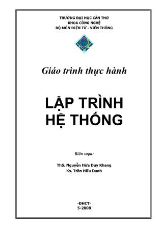 Giáo trình Lập trình hệ thống