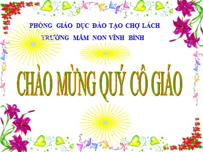 Bài giảng Mầm non Lớp Mầm - Lĩnh vực: Phát triển ngôn ngữ - Thơ: Bố đi cày - Nguyễn Thị Thúy Hằng