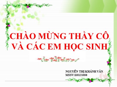 Bài giảng Toán Lớp 10 - Bài 3: Các phép toán trên tập hợp - Nguyễn Thị Khánh Vân