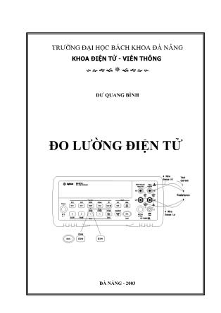 Giáo trình Đo lường điện tử