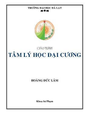 Giáo trình Tâm lý học đại cương