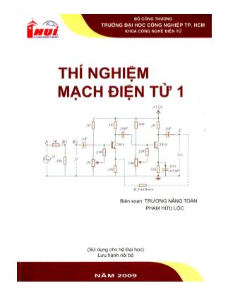 Giáo trình Thí nghiệm mạch điện tử 1 (Phần 1)